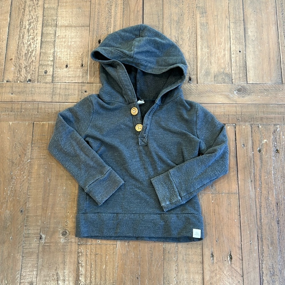 Lulu + Roo gray hooded sweatshirt